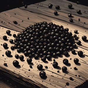 Black peppercorns used in witchcraft for protection, cleansing, and enhancing spells