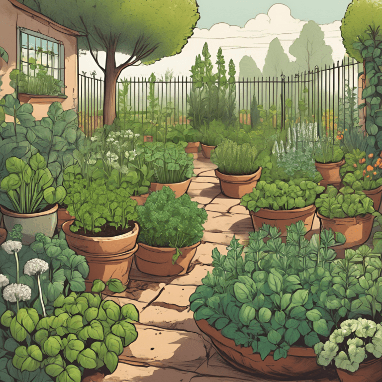 Herb garden in Spring