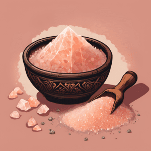 Himalayan pink salt used in witchcraft for purification, protection, and energising spells