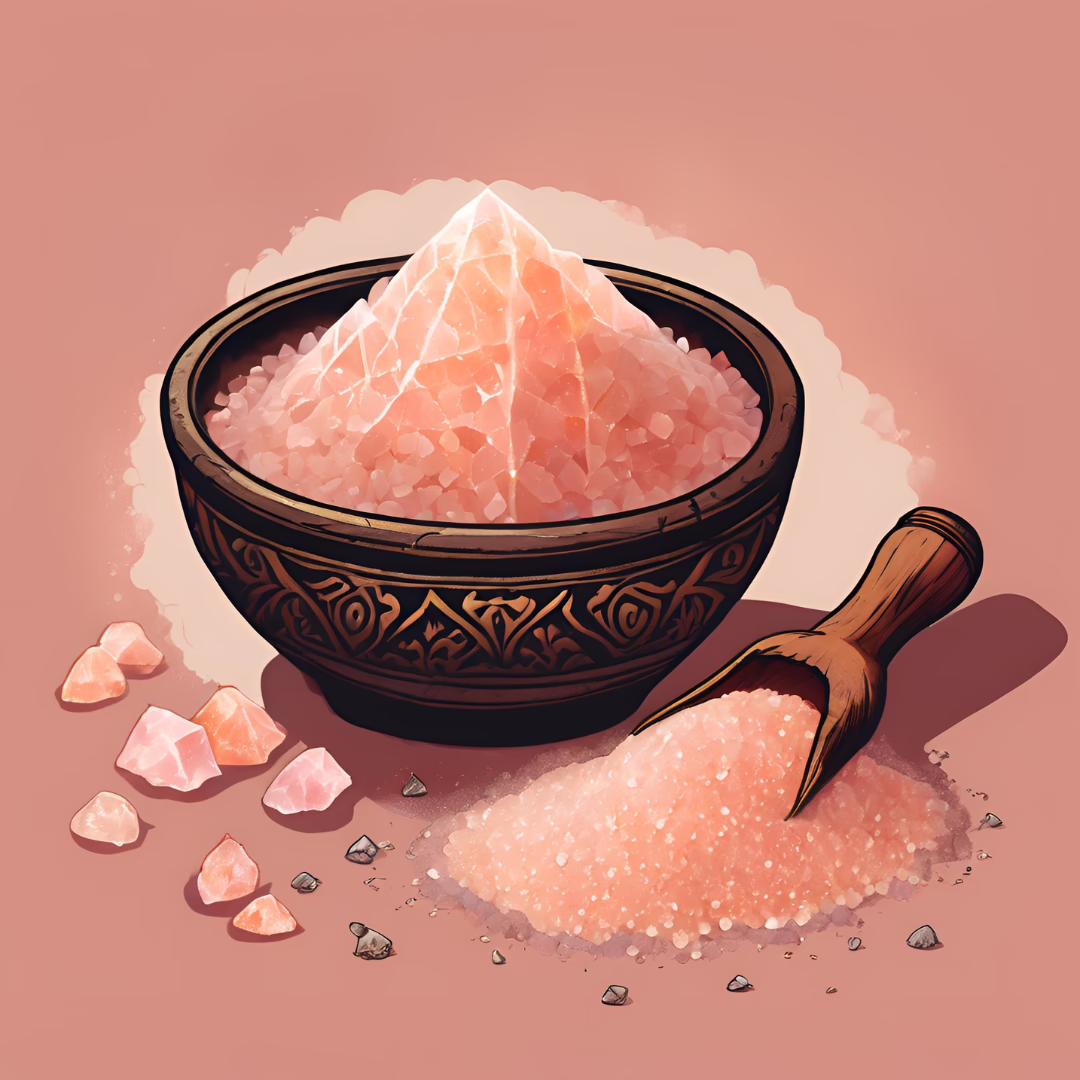 Himalayan pink salt used in witchcraft for purification, protection, and energising spells