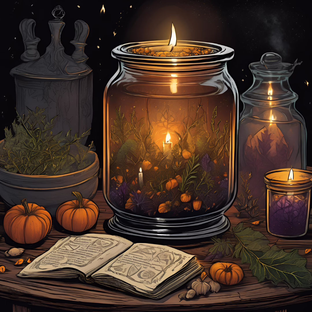 Samhain Protection Spell Jar