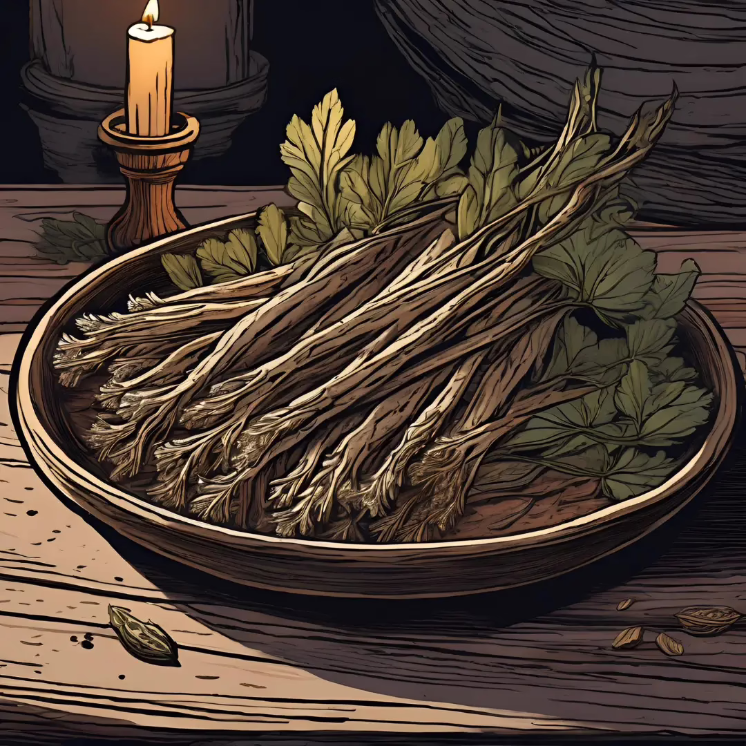 Valerian root used in witchcraft for protection, love, and dream magic