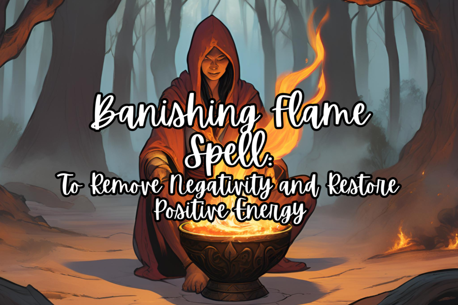 Banishing Flame Spell: To Remove Negativity and Restore Positive Energy