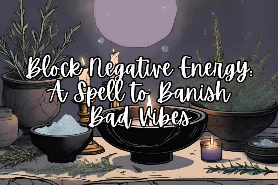 Block Negative Energy: A Spell to Banish Bad Vibes
