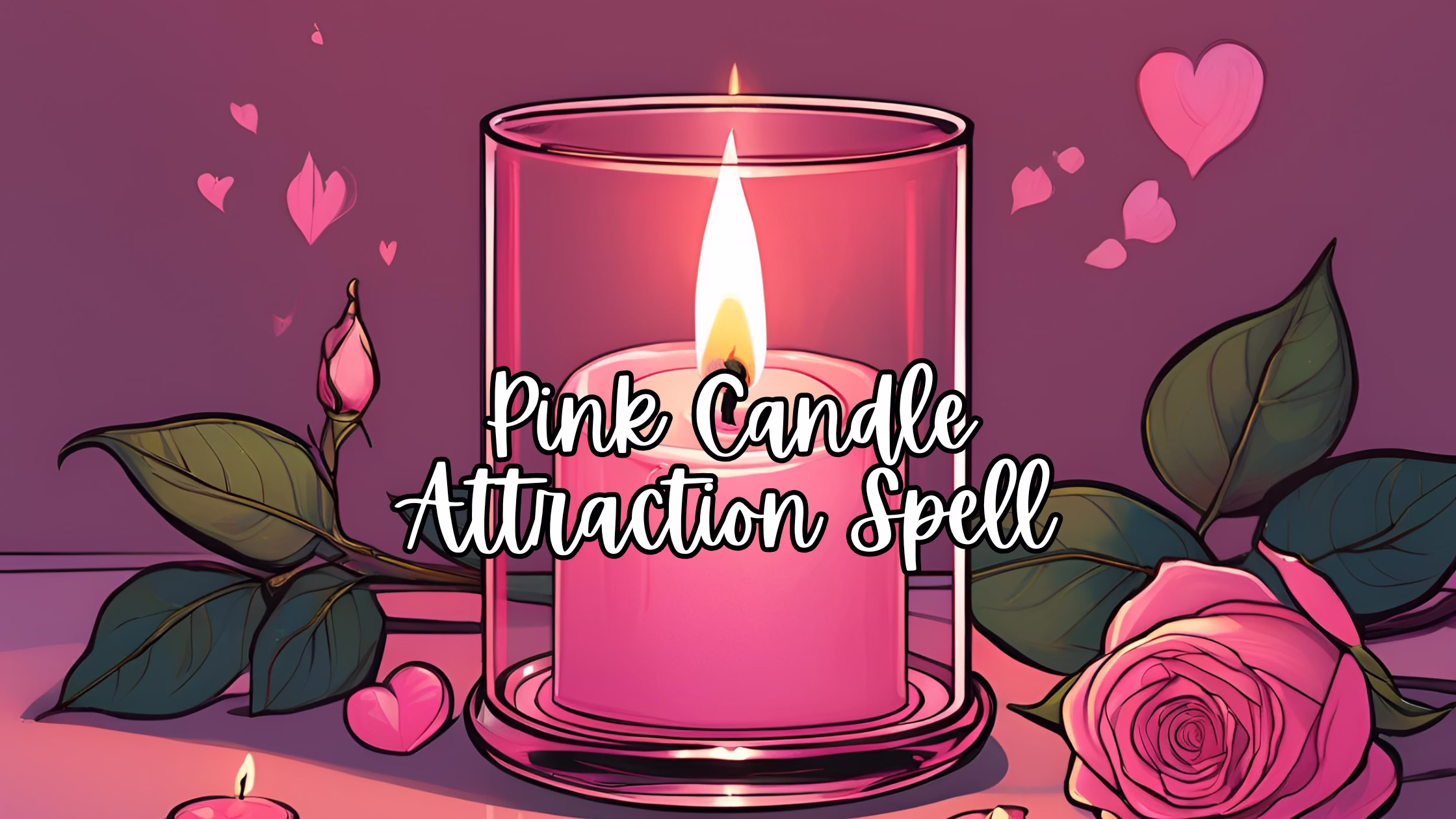 Pink Candle Attraction Spell