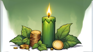 Easy Green Candle Money Spell to Attract Financial Success
